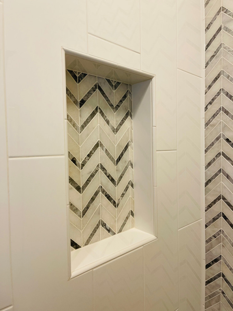 Roseville Chevron Guest Bath