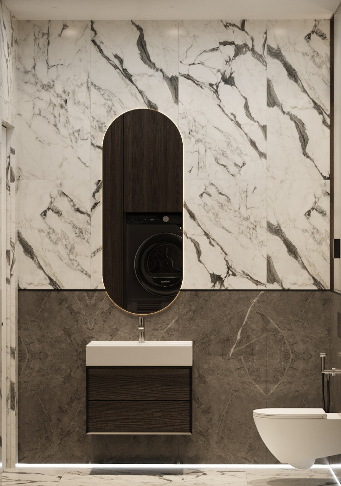 Интерьер видовой квартиры с террасой