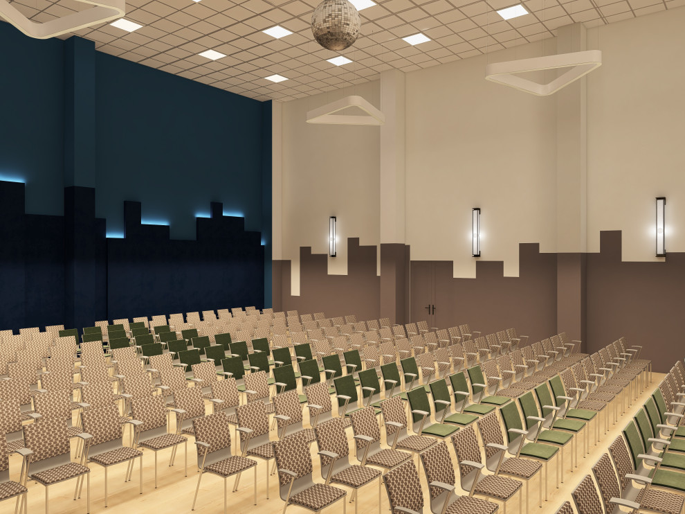 Актовый зал общеобразовательной школы