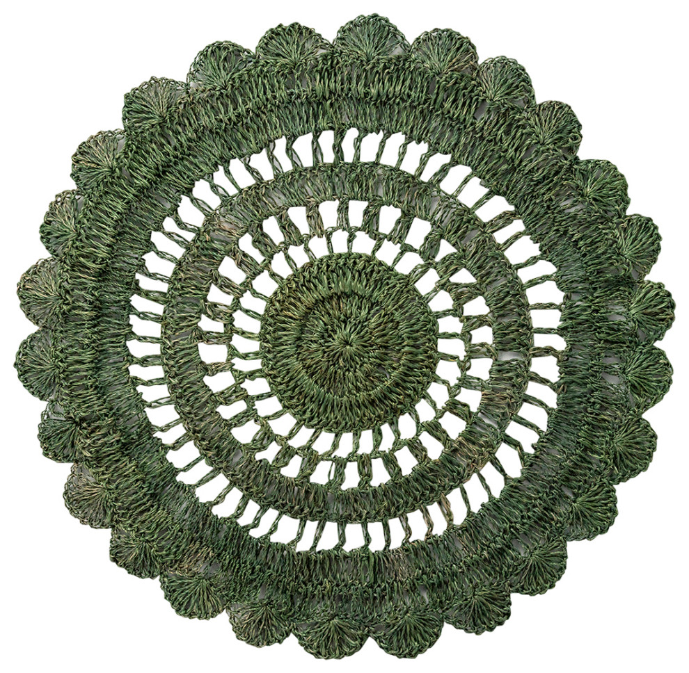 Macramae Green Placemat Contemporary Placemats by Juliska Houzz