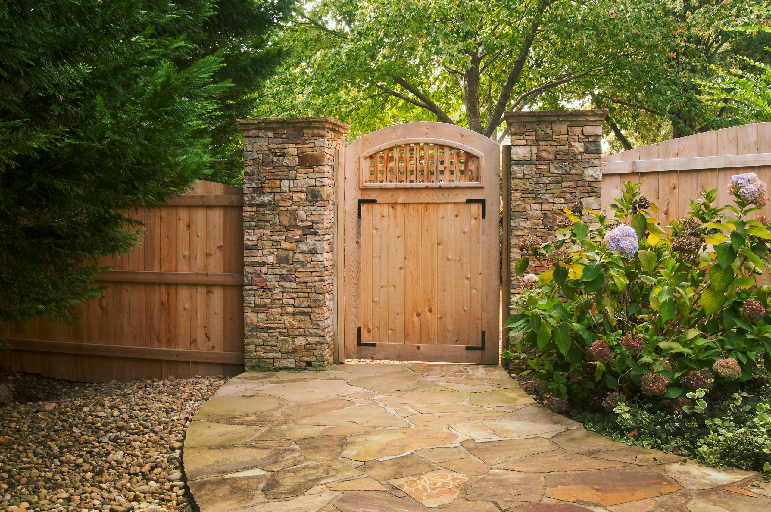 Arched Gates Wood
