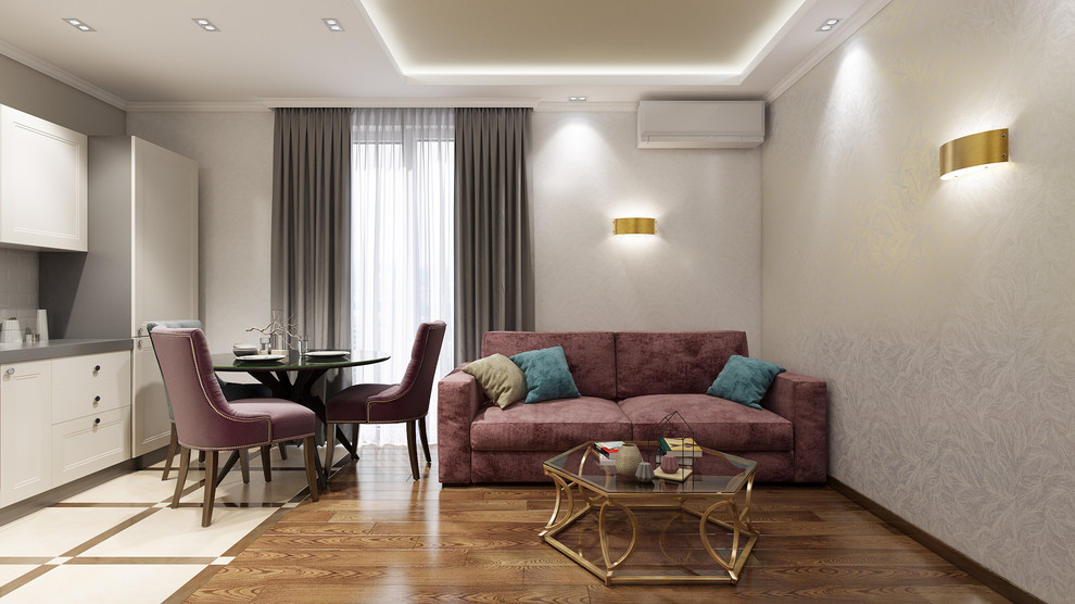 Объединение кухни и комнаты