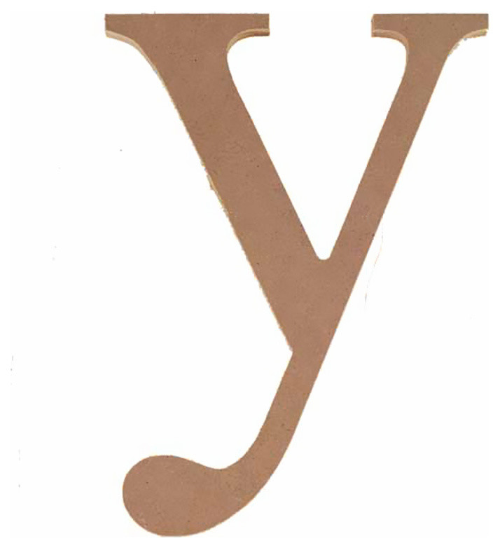 Oddity 8" Unfinished Wood Lower Letter "y" Pack 2