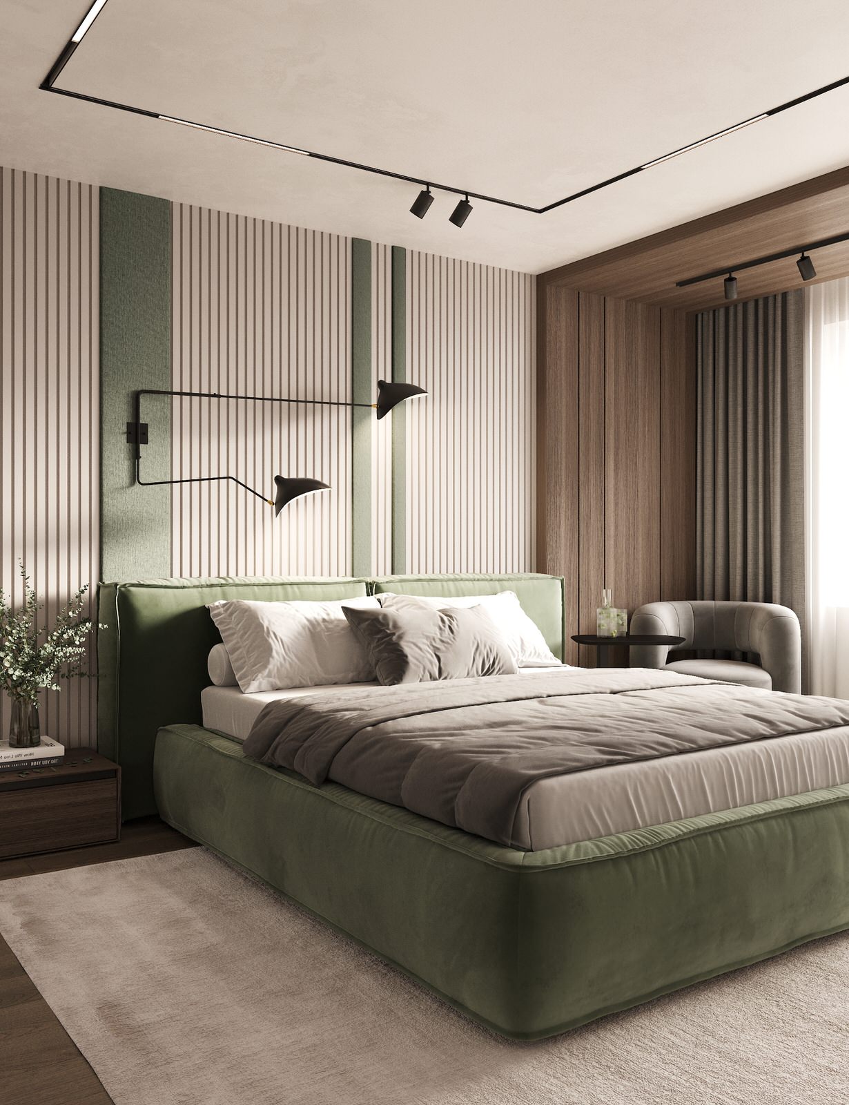 Проект интерьера спальни