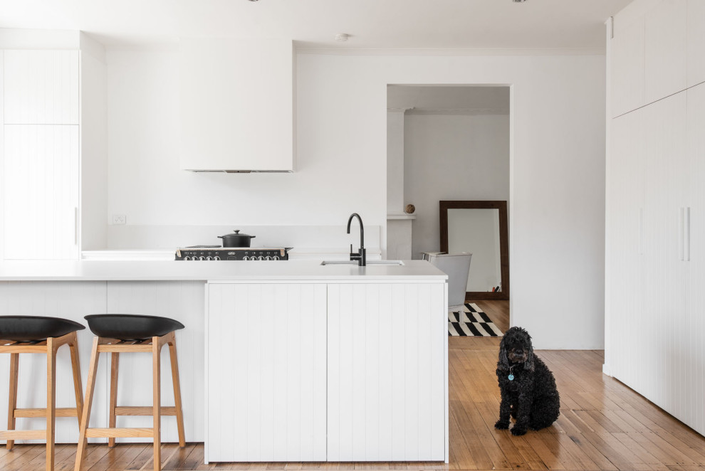 This is an example of a scandinavian kitchen in Hobart.
