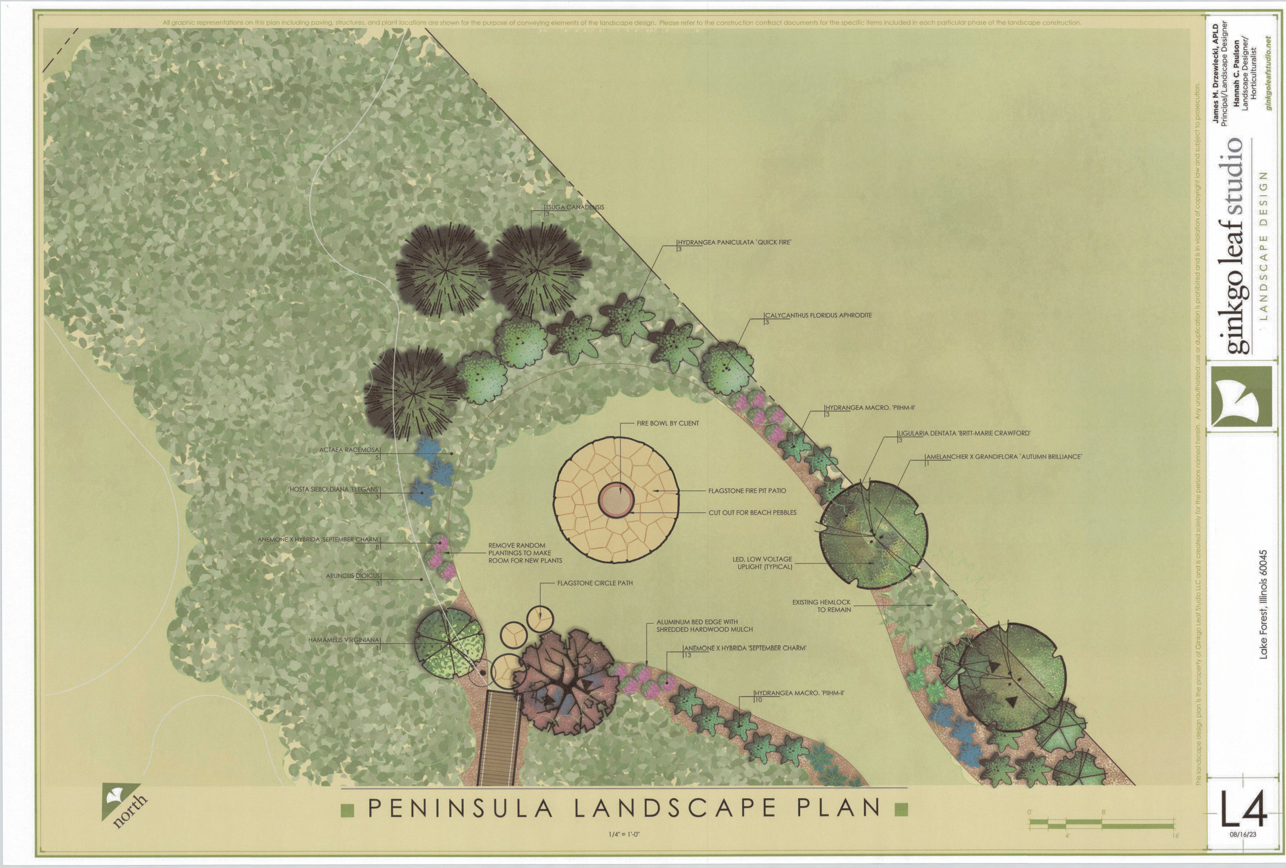 Mid-Century Ranch Landscape - Lake Forest, IL