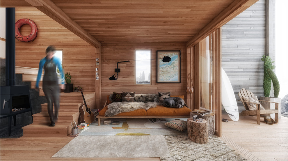 Example of a minimalist home design design in Vancouver