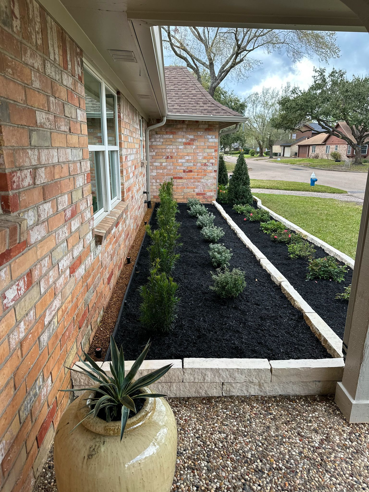 Front yard makeover at Durban Dr!