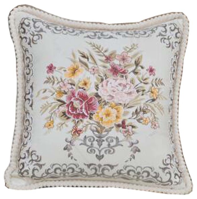 Flower Pattern Car Cushions Classic Sofa Pillow Elegant Cushion