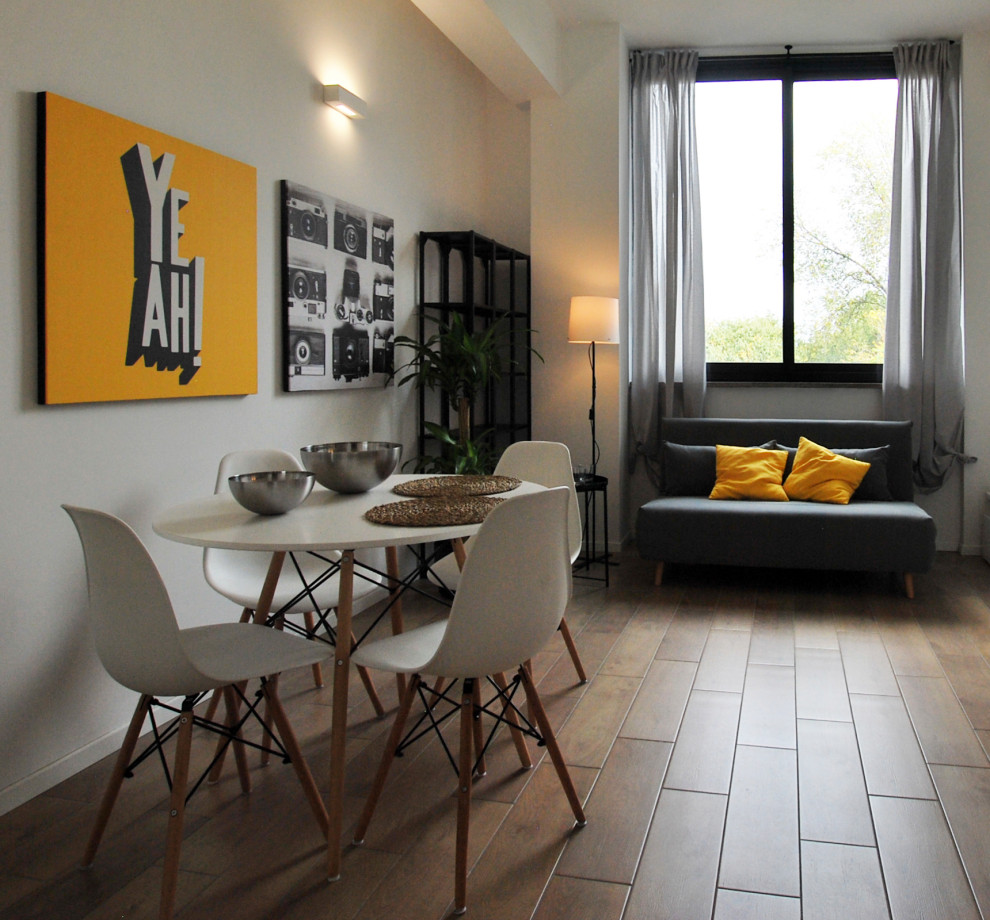 Scandi living room in Milan.
