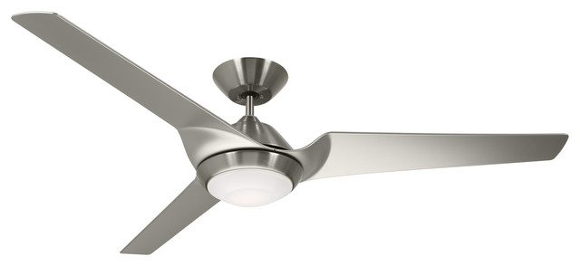 Sweep Eco Fan Brushed Steel And Brushed Steel Blades