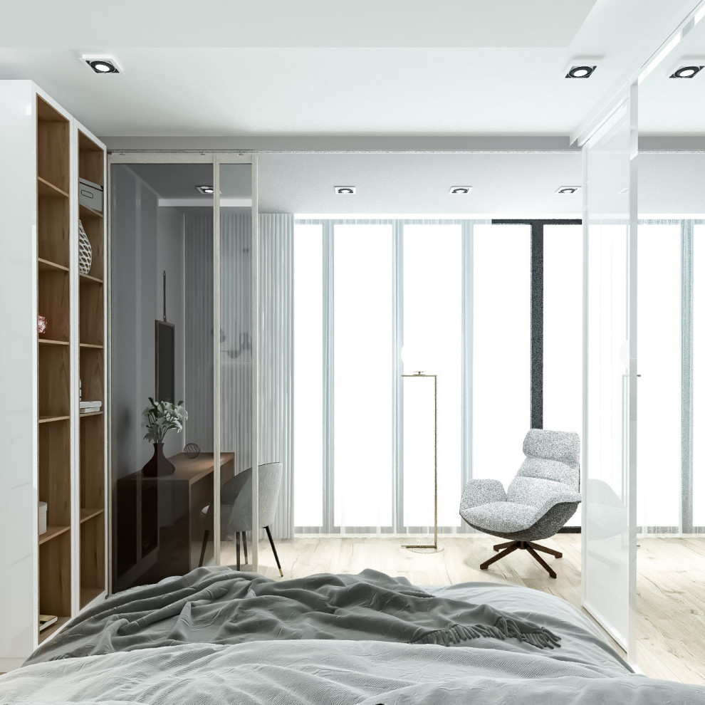 2020. 13. 10. Проект дизайна интерьера квартиры (спальня)