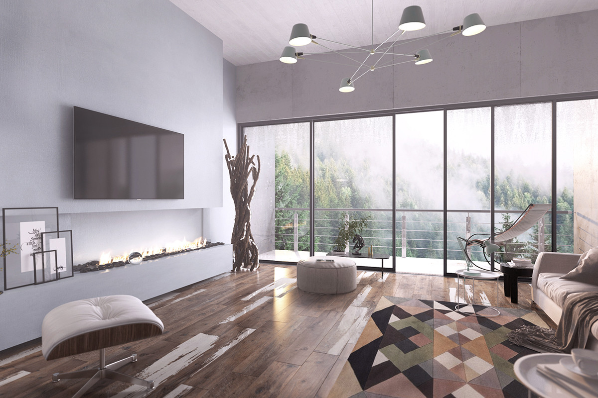 Интерьер гостиной в Сочи