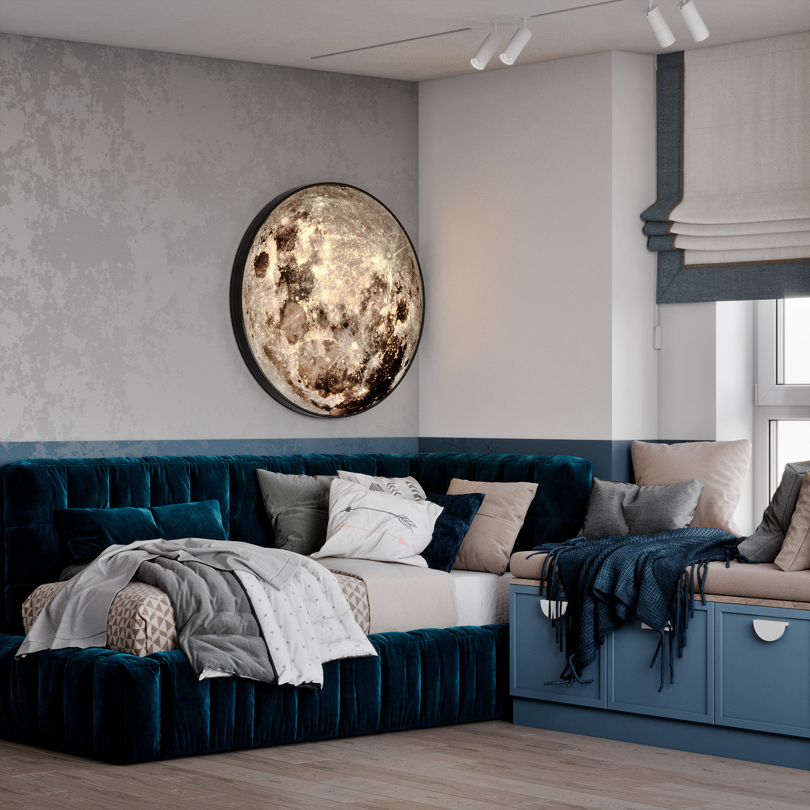 ДИЗАЙН ИНТЕРЬЕРА КВАРТИРЫ В ЖК СТОЛИЧНЫЕ ПОЛЯНЫ, 92 КВ.М