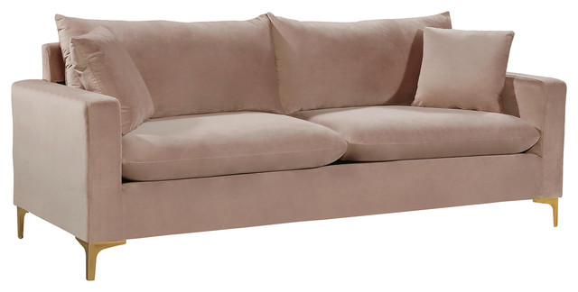 Naomi Sofa - Pink Velvet