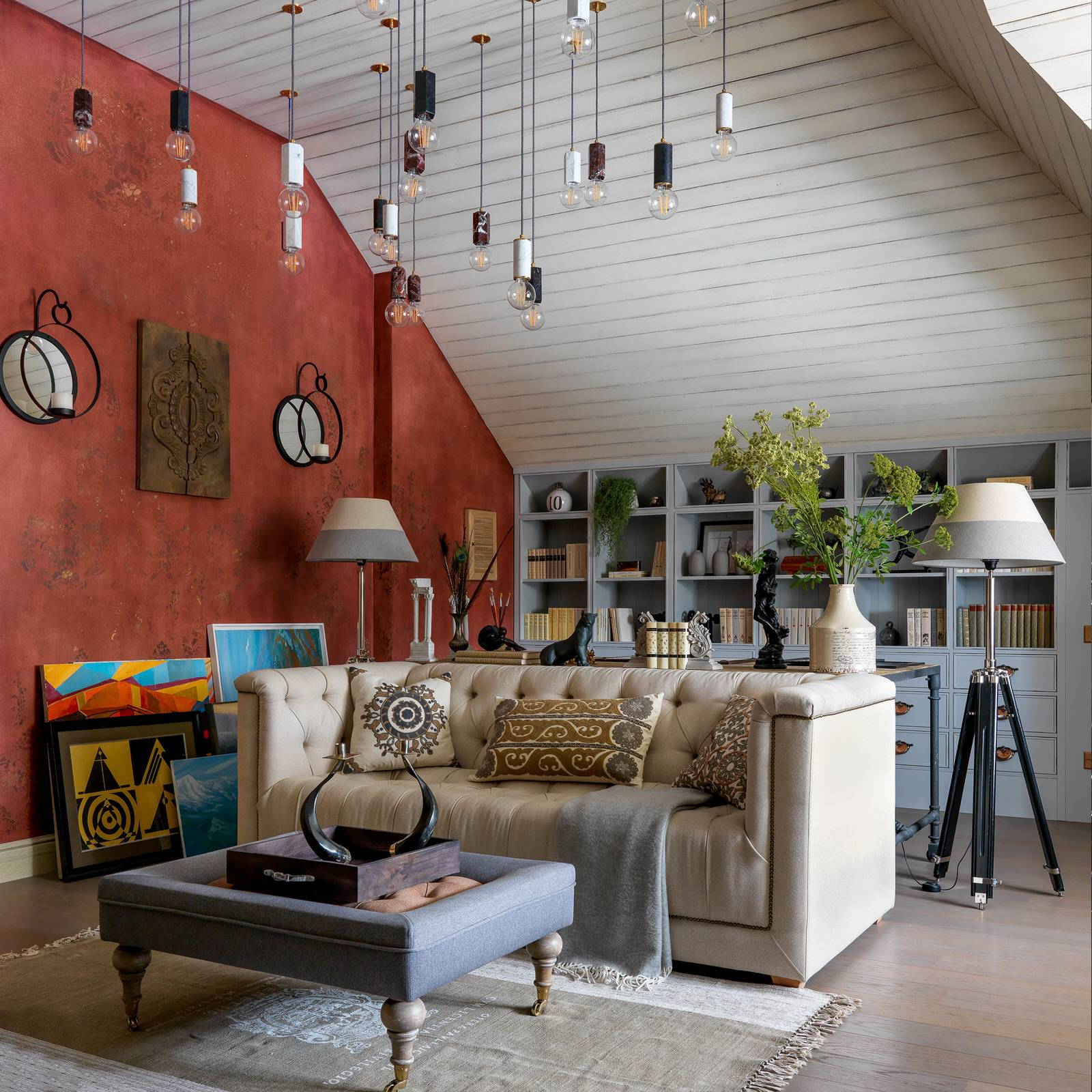 Дизайн мастерской в загородном доме