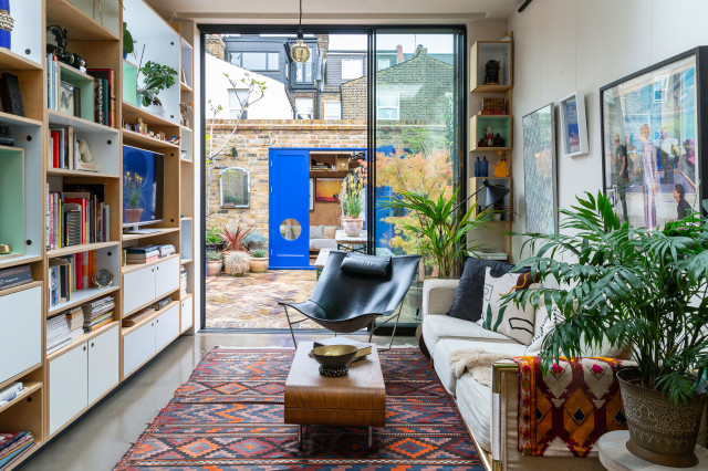Quirky Home for Creative Couple eclectic-living-room