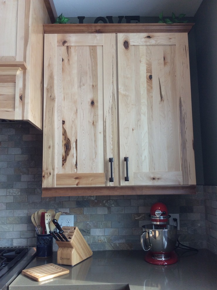 Rustic American Kitchen in rustic natural maple.