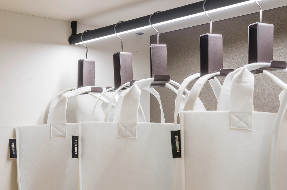 Хранение сумочек в гардеробной