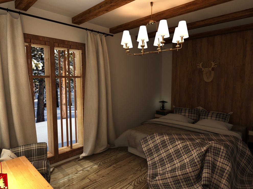 Дизайн проект интерьера загородного дома в стиле Шале