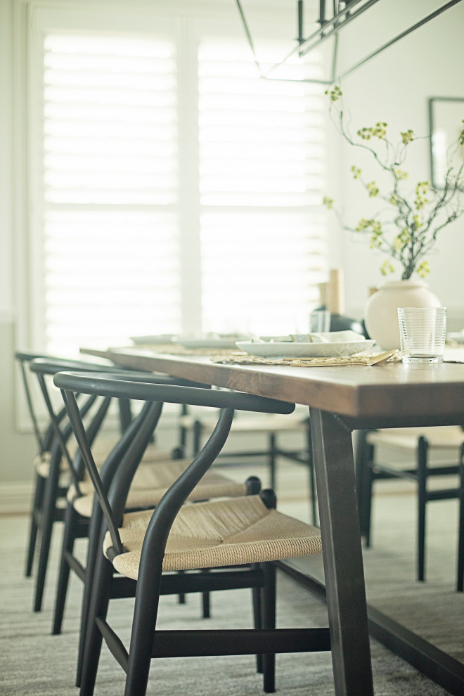 Transitional dining room photo in Milwaukee