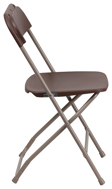 brown plastic folding chairs