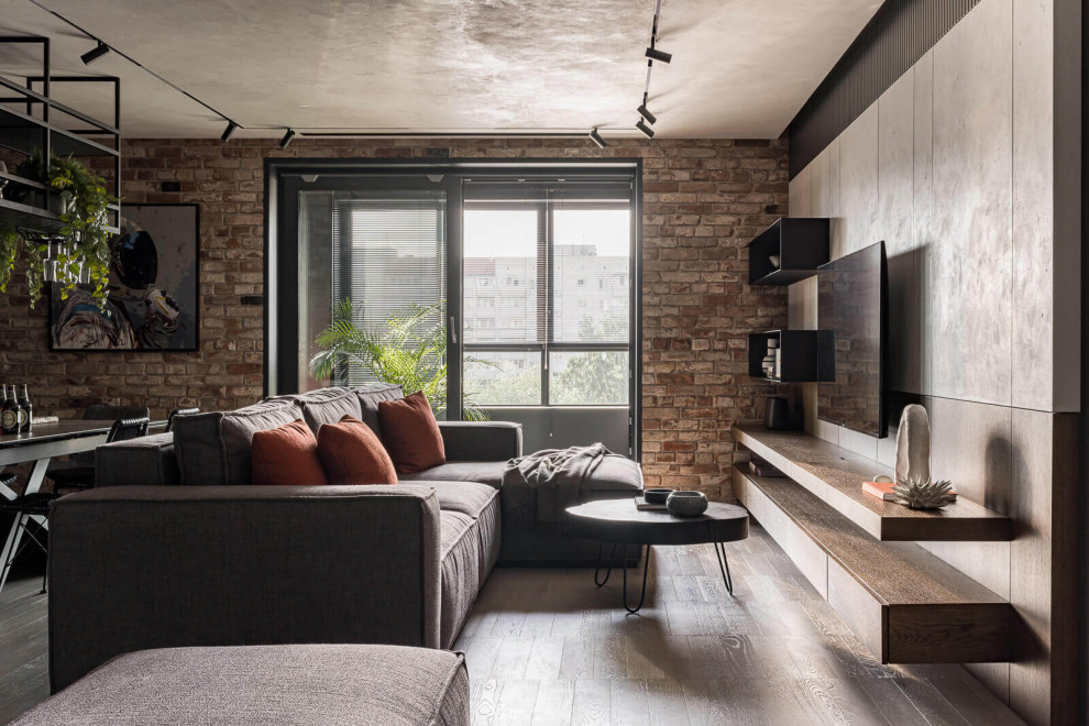 Квартира Байкера | Реализованный интерьер квартиры в стиле лофт