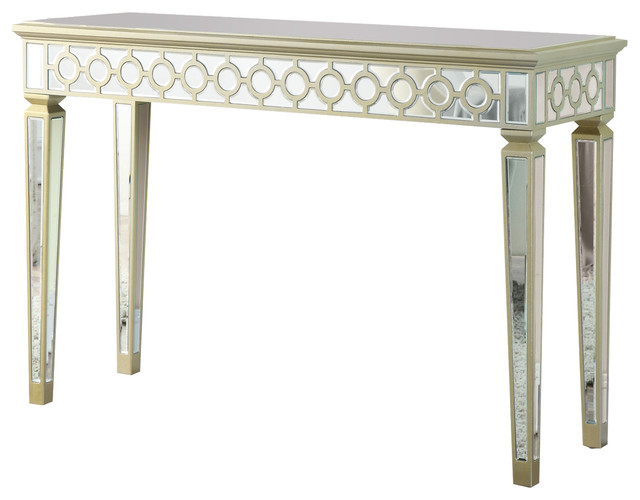 Coaster Console Table Mirror Gold Finish 950184 Tables Coaster Console Table Mirror Gold Finish 950184