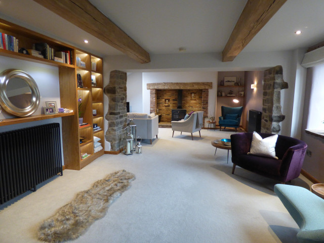 Barn Conversion Lounge trendy-dagligstue