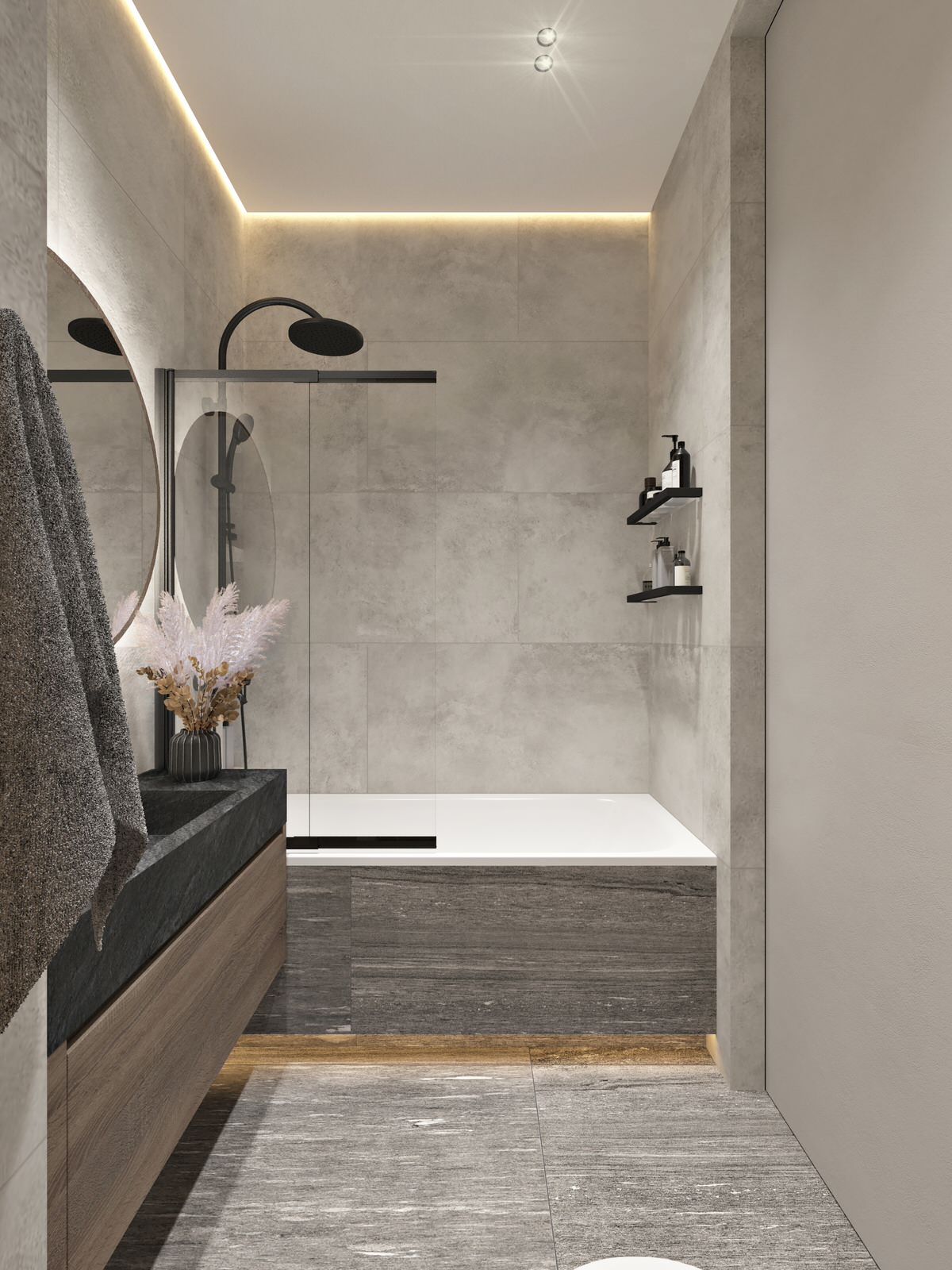 Минимализм для молодой семьи в ЖК Wellton Towers, г. Москва