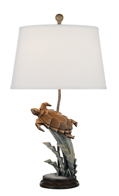 Abstract Sea Turtle 34 Table Lamp By, Sea Turtle Accent Lamp