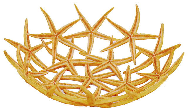 12 Yellow Polyresin Starfish Bowl Beach Style Decorative Bowls By Flora Bunda Inc Houzz