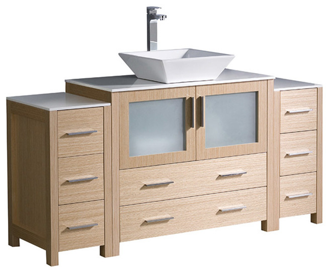 Fresca 60" Modern Bathroom Contemporary Bathroom Vanities