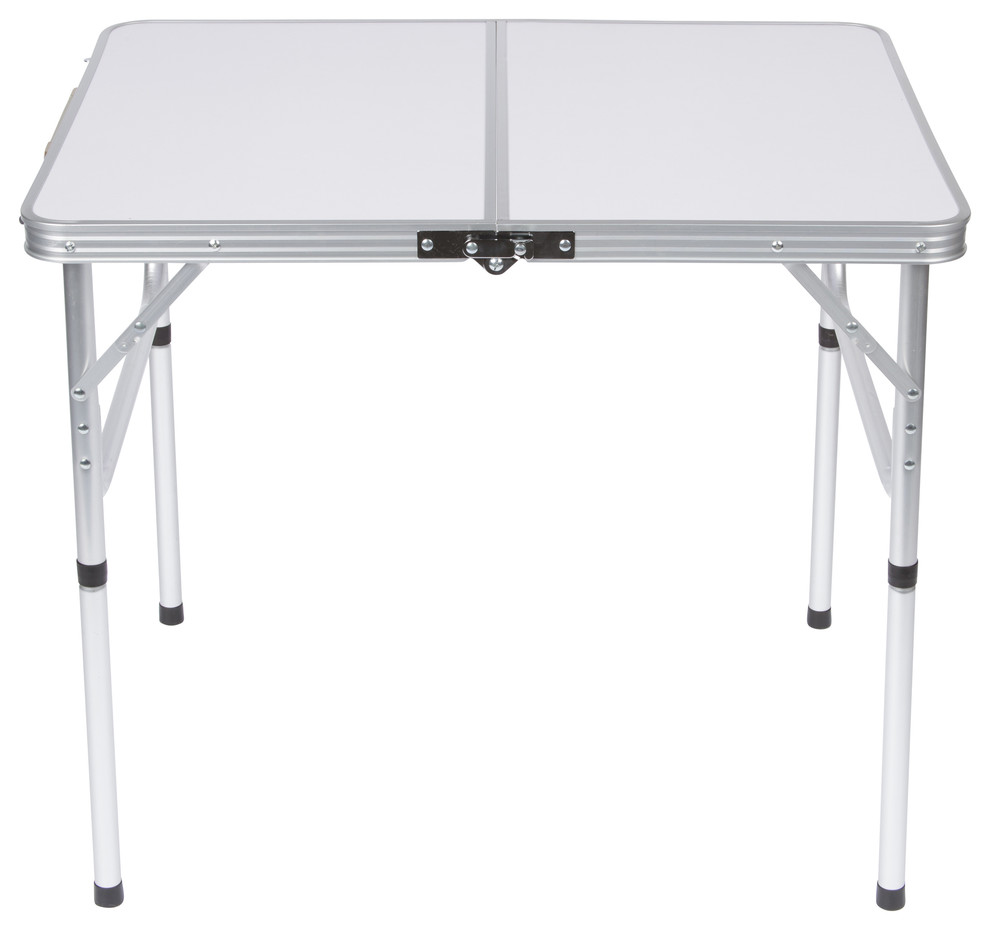 Lightweight Adjustable Portable Folding Aluminum Camp Table with Carry ...