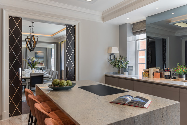 Mayfair duplex penthouse modern-kitchen