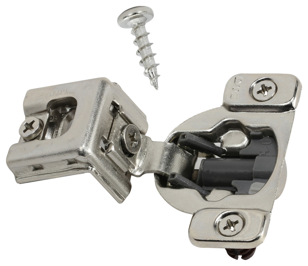 DTC 11/4" Soft Close 105 Degree 2 Cam Press, Face Frame Hinge