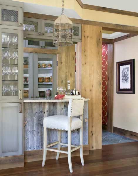 Example of a transitional kitchen design in Denver