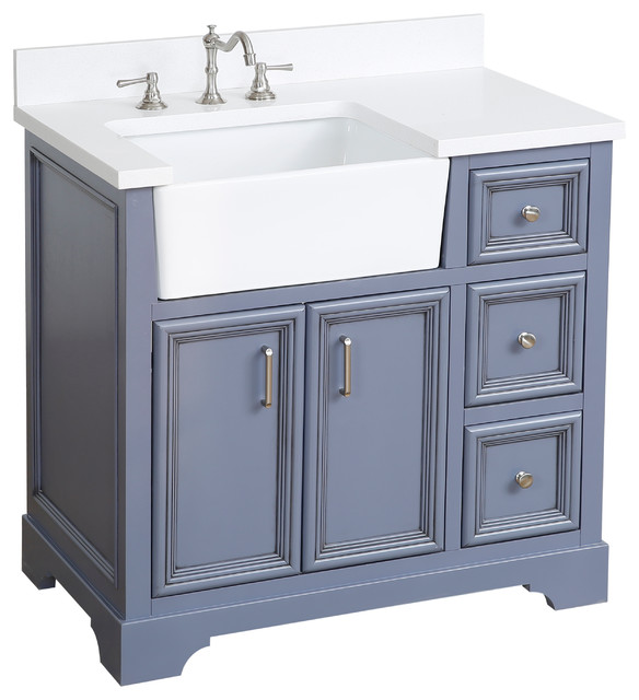 Zelda Bathroom Vanity Transitional Bathroom Vanities And Sink Consoles by Kitchen Bath