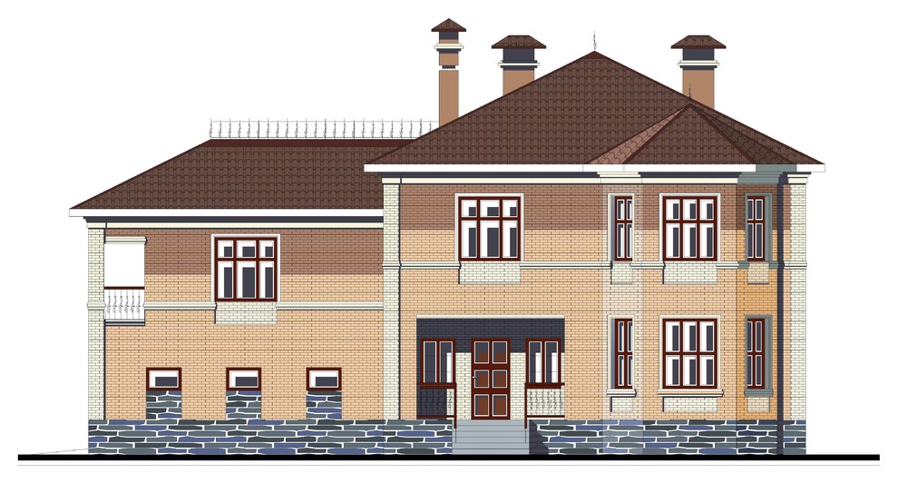 Двухэтажный жилой дом