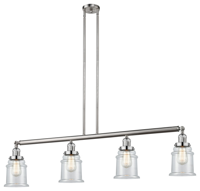 Innovations Lighting 214SnSG182 4 Light 48" Adjustable Island Light