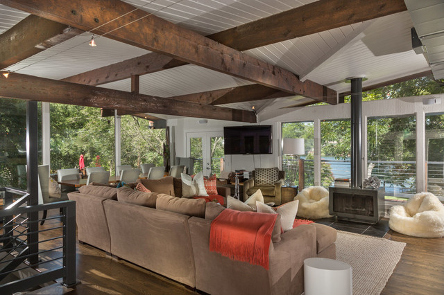 Rivercrest | Remodel trendy-dagligstue