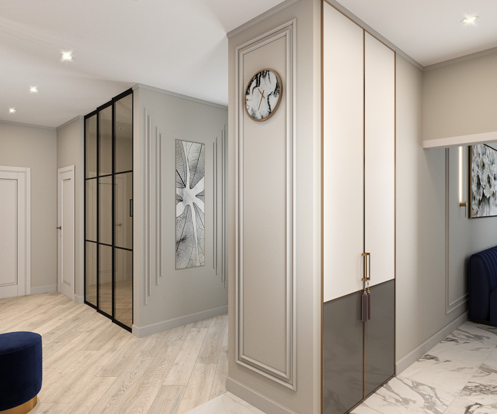 Трехкомнатная квартира в современном классическом стиле