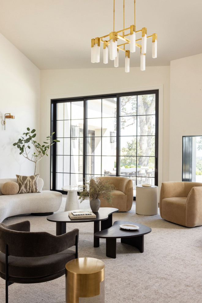Example of a trendy living room design in San Francisco