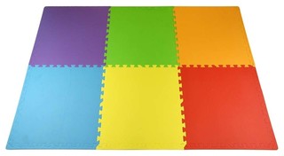 rainbow baby play mat