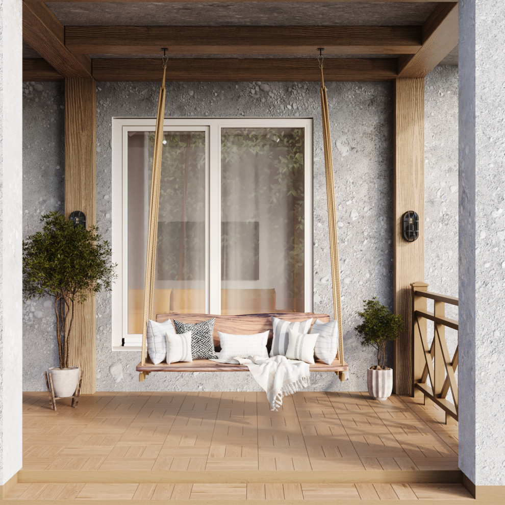 Дизайн 2х этажного дома в стиле эклектика