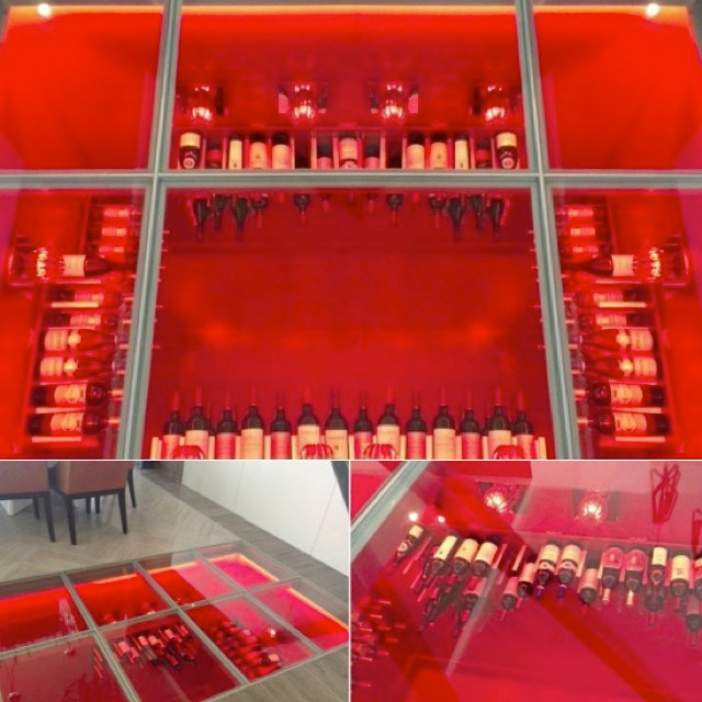 Underground Glass Wine Cellar Moderno Little Rock de STACT Wine