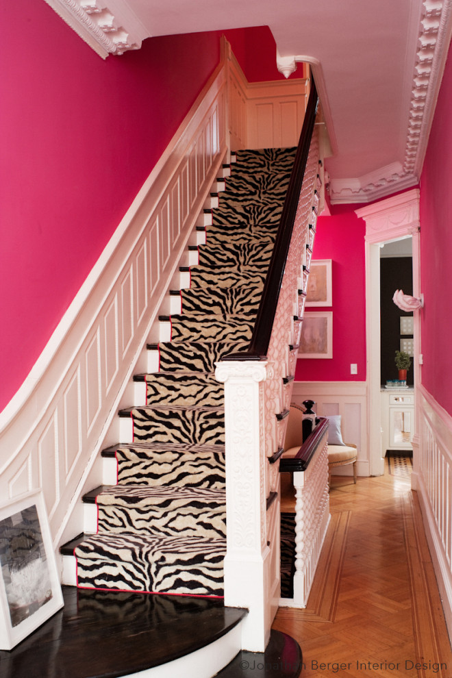 Inspiration for an eclectic staircase in New York.