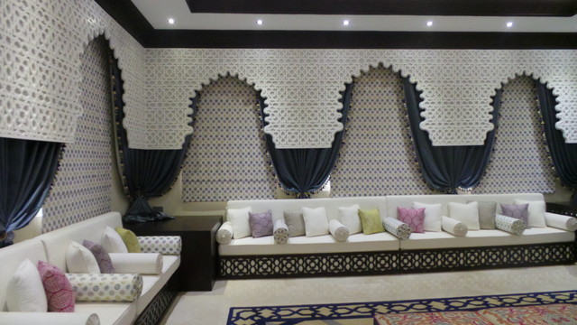 Abu Dhabi Moroccan Majlis Modern Living Room Other
