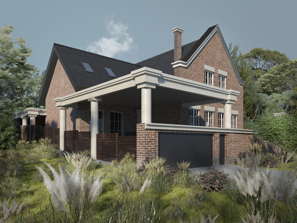 Дом с мансардой