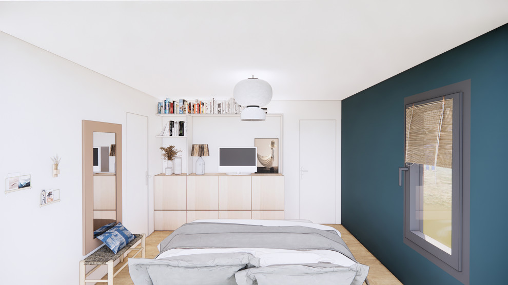 Chambre parentale et chambre d'amis Quincampoix 3D